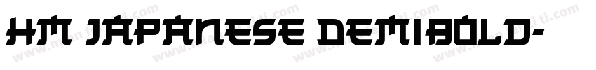 HM Japanese DemiBold字体转换